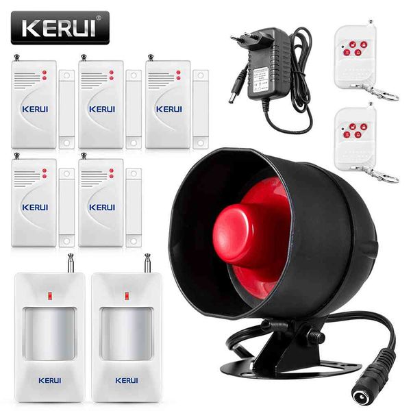 kerui upgraded standalone wireless home security system kit siren horn with motion detector diy 110db burglar alarm
kerui upgraded standalone wireless home security system kit siren horn with motion detector diy 110db burglar alarm