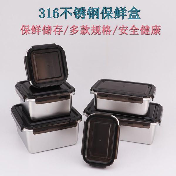 dinnerware sets south korea 316 stainless steel freshness box bowl refrigerator fruit storage home bulk container
dinnerware sets south korea 316 stainless steel freshness box bowl refrigerator fruit storage home bulk container