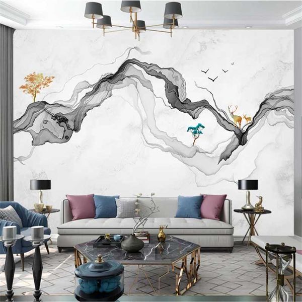 wallpapers wellyu custom large-scale mural modern minimalist nordic ink landscape marble elk national tide background wallpaper
wallpapers wellyu custom large-scale mural modern minimalist nordic ink landscape marble elk national tide background wallpaper