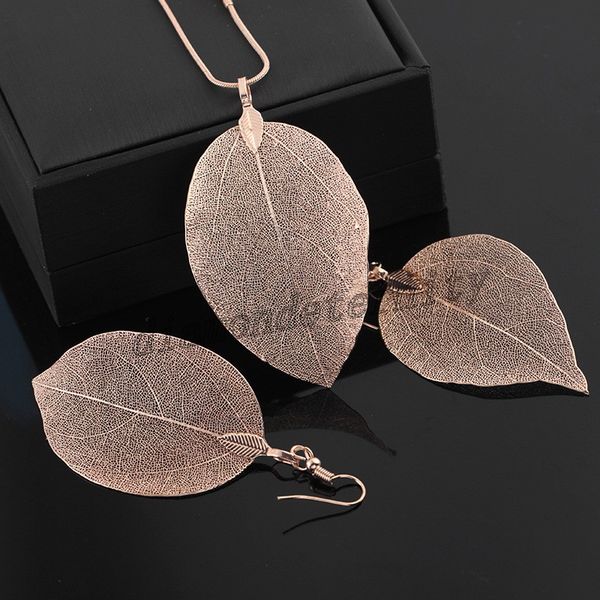 leaf design jewelry sets necklace earrings set for women girls lady silver rose gold black fashion pendant charm jewelry suit wedding gift
leaf design jewelry sets necklace earrings set for women girls lady silver rose gold black fashion pendant charm jewelry suit wedding gift
