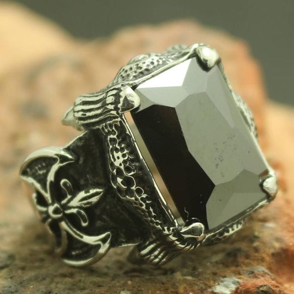 cluster rings size 7 to 14 mens boys 316l stainless steel cool big dragon claw stone ring, Golden;silver
cluster rings size 7 to 14 mens boys 316l stainless steel cool big dragon claw stone ring, Golden;silver