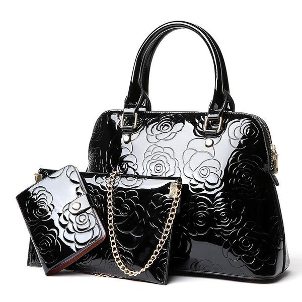 shoulder bags 3pcs set luxury patent leather women handbags floral printing composite messenger bag tote+purse clutch
shoulder bags 3pcs set luxury patent leather women handbags floral printing composite messenger bag tote+purse clutch