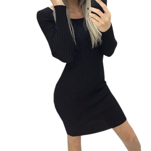 casual dresses o-neck long sleeve skinny dress women minimalist autumn knitted basic mini soild color elegant party slim, Black;gray
casual dresses o-neck long sleeve skinny dress women minimalist autumn knitted basic mini soild color elegant party slim, Black;gray