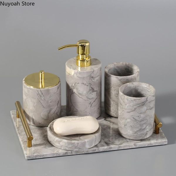 bath accessory set nordic marble bathroom supplies toothbrush holder lotion bottle soap dish tissue box household decoration accessories
bath accessory set nordic marble bathroom supplies toothbrush holder lotion bottle soap dish tissue box household decoration accessories