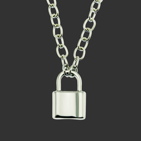 amulet neck pendants ins same personalized simple lock trendy necklace men's and women's nightclub street clavicle chain, Silver
amulet neck pendants ins same personalized simple lock trendy necklace men's and women's nightclub street clavicle chain, Silver