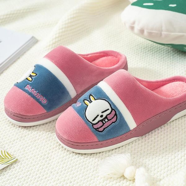 women winter home fur cotton slippers cute cartoon non-slip indoor bedroom soft warm plush flats house shoes, Black
women winter home fur cotton slippers cute cartoon non-slip indoor bedroom soft warm plush flats house shoes, Black