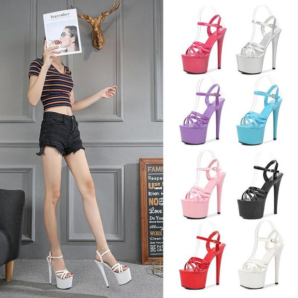 patent leather sandals special high heels fine black platform ultra-high women's summer lfd
patent leather sandals special high heels fine black platform ultra-high women's summer lfd