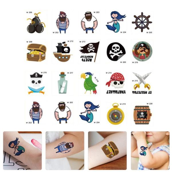 40pcs arm tattoos stickers cartoon pirate theme temporary decals (mixed style) gift wrap
40pcs arm tattoos stickers cartoon pirate theme temporary decals (mixed style) gift wrap