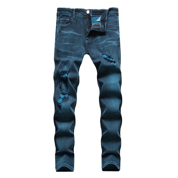 men's jeans kiovno men ripped holes tie dye stretch streetwear denim trousers for male brand designer, Blue
men's jeans kiovno men ripped holes tie dye stretch streetwear denim trousers for male brand designer, Blue