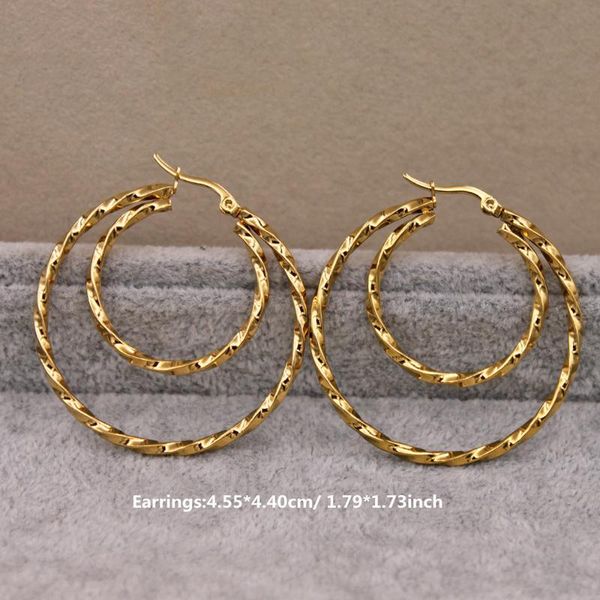 trendy earrings for women's earring gold plated 2 circle round hoop wedding jewelry gift accessories & huggie, Golden;silver
trendy earrings for women's earring gold plated 2 circle round hoop wedding jewelry gift accessories & huggie, Golden;silver