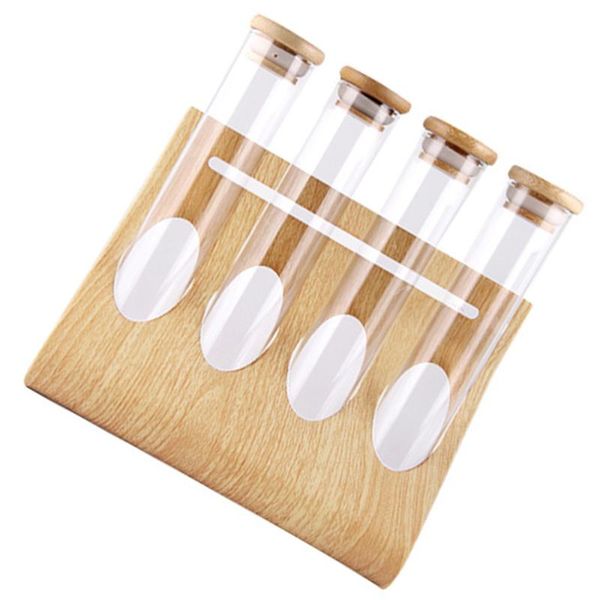 storage bottles & jars 1 set coffee beans sealed container clear test tube rack wooden shelf
storage bottles & jars 1 set coffee beans sealed container clear test tube rack wooden shelf