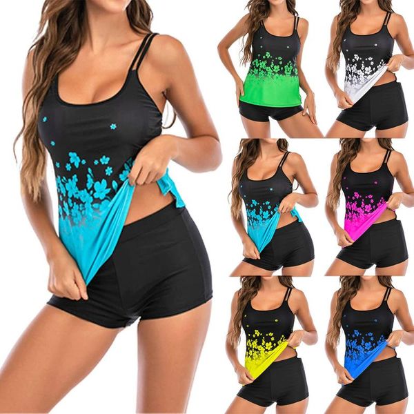 women's swimwear two piece swimsuits swimming wear sports tank boyshorts tankini set 2021 girl beach bathing suits, White;black
women's swimwear two piece swimsuits swimming wear sports tank boyshorts tankini set 2021 girl beach bathing suits, White;black