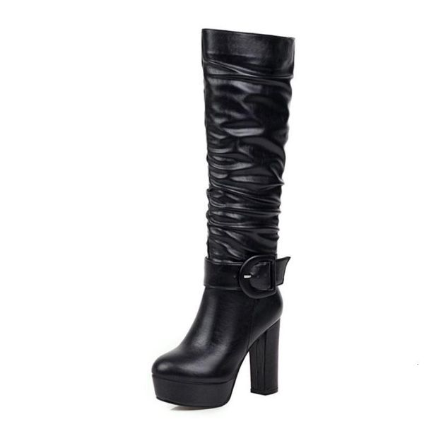 boots fitwee plus size 32-46 women knee high fashion platform buckle shoes party solid thick heel botas mujer zapatos 3xxl, Black
boots fitwee plus size 32-46 women knee high fashion platform buckle shoes party solid thick heel botas mujer zapatos 3xxl, Black