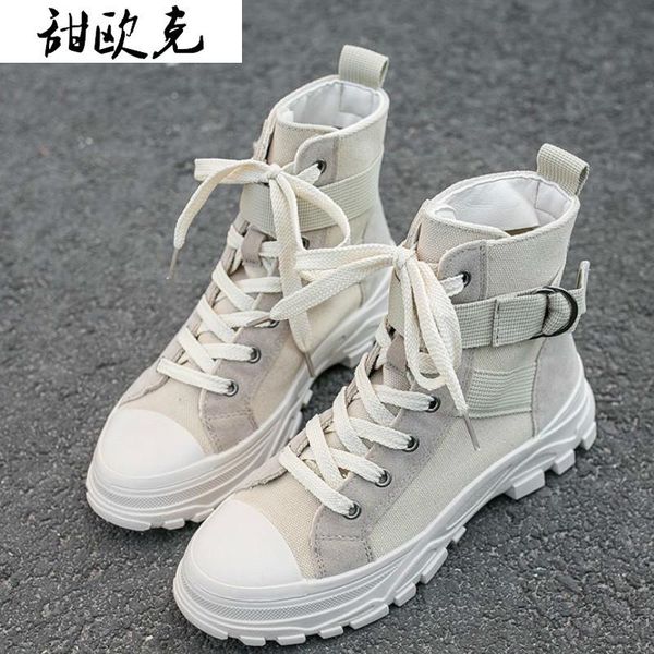 boots canvas ankle female 2021 autumn winter wild british wind high-lace women casual zapatos mujer, Black
boots canvas ankle female 2021 autumn winter wild british wind high-lace women casual zapatos mujer, Black