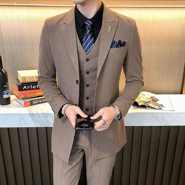men's suits & blazers (jacket+vest+pants) 2021 luxury business men mid-length groom wedding dress tuxedo party casual suit 2 pcs male, White;black
men's suits & blazers (jacket+vest+pants) 2021 luxury business men mid-length groom wedding dress tuxedo party casual suit 2 pcs male, White;black