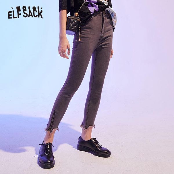 women's jeans elfsack gray solid high waist washed casual pencil women 2021 autumn elf black korean female daily basic denim pants, Blue
women's jeans elfsack gray solid high waist washed casual pencil women 2021 autumn elf black korean female daily basic denim pants, Blue