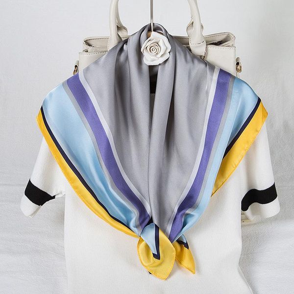 scarves 2021 silk square scarf hair wraps women neck foulard shawls headband floral print hand kerchief small bandana, Blue;gray
scarves 2021 silk square scarf hair wraps women neck foulard shawls headband floral print hand kerchief small bandana, Blue;gray