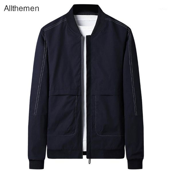 men's jackets allthemen solid color collar jakect zipper baseball windbreaker streetwear coats male loose casual outwear, Black;brown
men's jackets allthemen solid color collar jakect zipper baseball windbreaker streetwear coats male loose casual outwear, Black;brown