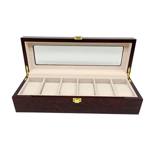 watch boxes & cases red box wooden 6 slots grids display case durable packaging holder jewelry collection storage organizer 2021, Black;blue
watch boxes & cases red box wooden 6 slots grids display case durable packaging holder jewelry collection storage organizer 2021, Black;blue