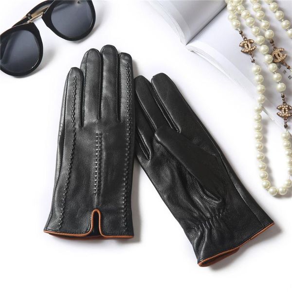 five fingers gloves genuine leather ladies sheepskin winter warm plus velvet spring autumn driving sp04-3, Blue;gray
five fingers gloves genuine leather ladies sheepskin winter warm plus velvet spring autumn driving sp04-3, Blue;gray