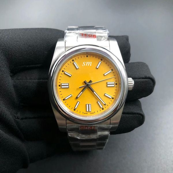 classic man stainless steel watch automatic watches male clock fashion business wristwatch 41mm yellow face r75-2, Slivery;brown
classic man stainless steel watch automatic watches male clock fashion business wristwatch 41mm yellow face r75-2, Slivery;brown