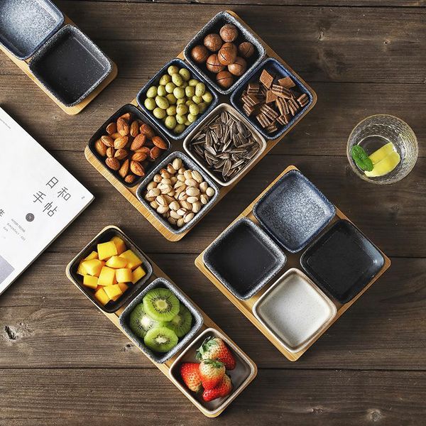 dishes & plates japanese-style snack dish and dried fruit plate with bamboo wood tray household candy storage retro style
dishes & plates japanese-style snack dish and dried fruit plate with bamboo wood tray household candy storage retro style