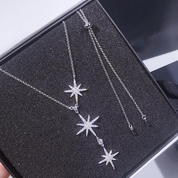 fashion women elegant sparkling 3 letters zircon pendant pure 925 sterling silver necklace all matching designer collar chains
fashion women elegant sparkling 3 letters zircon pendant pure 925 sterling silver necklace all matching designer collar chains