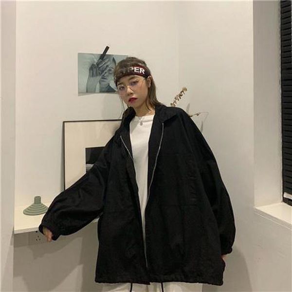 women's jackets sun protection clothing summer thin section long-sleeved jacket trendy wild student college style harajuku retro, Black;brown
women's jackets sun protection clothing summer thin section long-sleeved jacket trendy wild student college style harajuku retro, Black;brown
