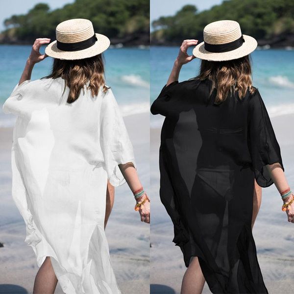 summer beach dress women chiffon bikini cover ups bathing suit tunics kaftan sarongs robe swimsuit women's swimwear, White;black
summer beach dress women chiffon bikini cover ups bathing suit tunics kaftan sarongs robe swimsuit women's swimwear, White;black