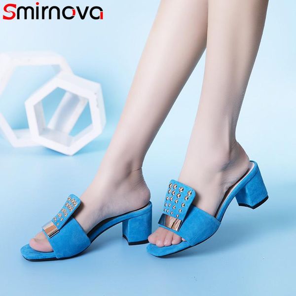 smirnova 2021 summer shoes woman square high heels women rivet sandals casual suede leather big size 34-42, Black
smirnova 2021 summer shoes woman square high heels women rivet sandals casual suede leather big size 34-42, Black
