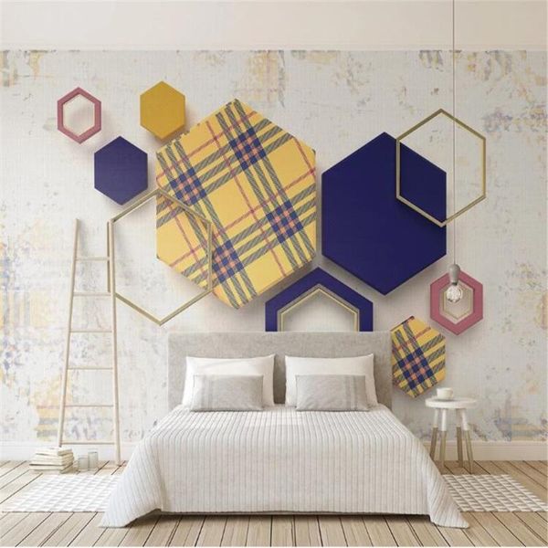 wallpapers mlofi custom wallpaper mural retro geometric hexagon grid stitching 3d three-dimensional cloth pattern background wall
wallpapers mlofi custom wallpaper mural retro geometric hexagon grid stitching 3d three-dimensional cloth pattern background wall