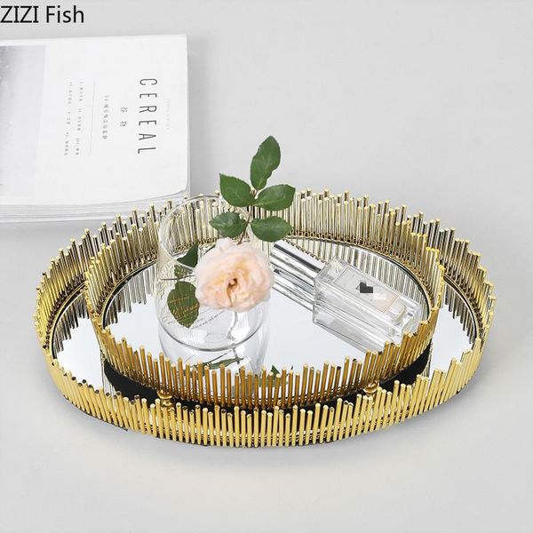 kitchen storage & organization round tray northern europe light luxury metal mirror cosmetic jewelry home decoration tools
kitchen storage & organization round tray northern europe light luxury metal mirror cosmetic jewelry home decoration tools