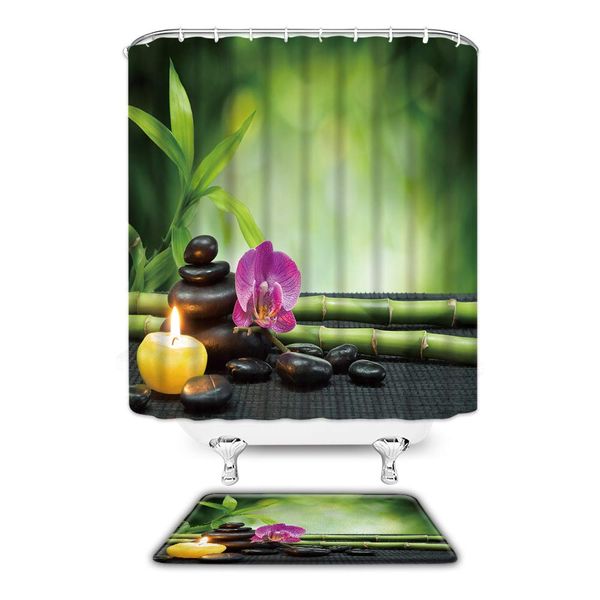 spa shower curtain sets with non-slip bath mat bamboo leaf orchid flower candle stone zen garden meditation asian yoga wellness
spa shower curtain sets with non-slip bath mat bamboo leaf orchid flower candle stone zen garden meditation asian yoga wellness