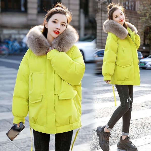women's down & parkas 2021 autumn winter women slim solid lady zipper fur collar hooded jacket female thick warm cotton padded outwear, Black
women's down & parkas 2021 autumn winter women slim solid lady zipper fur collar hooded jacket female thick warm cotton padded outwear, Black