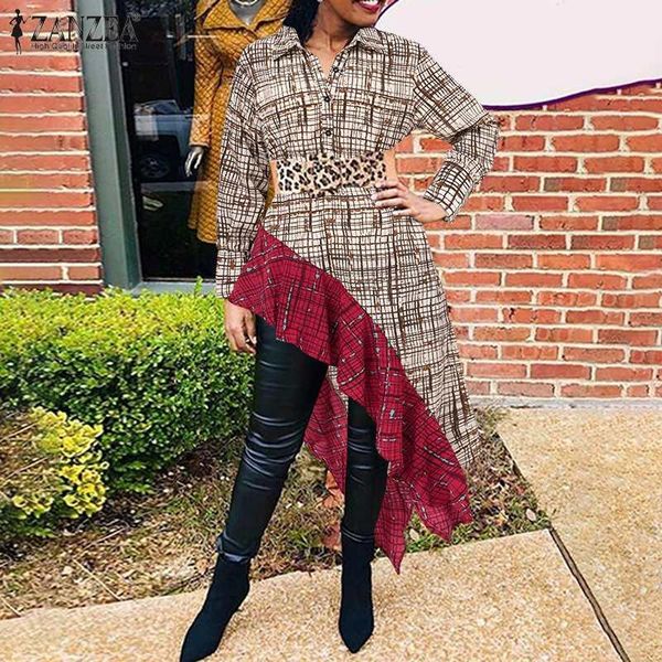 women's blouses & shirts womens vintage plaid check tunic fashion irregular 2022 autumn patchwork ruffle blusa lady casual lapel, White
women's blouses & shirts womens vintage plaid check tunic fashion irregular 2022 autumn patchwork ruffle blusa lady casual lapel, White