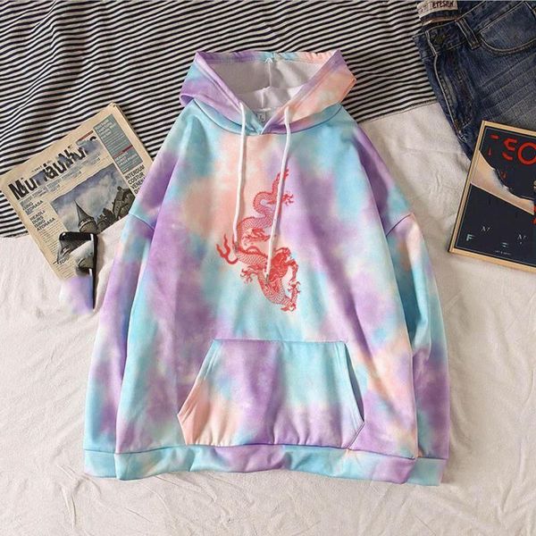 women's hoodies & sweatshirts fashion tie-dye print women oversize casual long sleeve ladies chinese dragon, Black
women's hoodies & sweatshirts fashion tie-dye print women oversize casual long sleeve ladies chinese dragon, Black