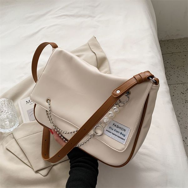 shopping autumn simplicity big bag large space trend fashion shopping bag all-match texture messenger bag pearl chain daypack
shopping autumn simplicity big bag large space trend fashion shopping bag all-match texture messenger bag pearl chain daypack