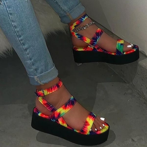 cool girl multi-color printed women platform rope ladies beach shoes wedge ankle strap sandals gladiator d30, Black
cool girl multi-color printed women platform rope ladies beach shoes wedge ankle strap sandals gladiator d30, Black