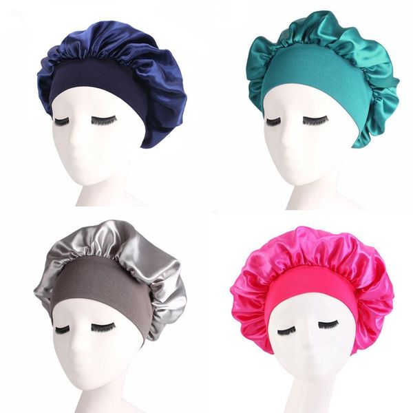 shower caps satin sleep cap hair care with premium elastic band women's solid nightcap brimmed sleeping hat head wrap unisex
shower caps satin sleep cap hair care with premium elastic band women's solid nightcap brimmed sleeping hat head wrap unisex