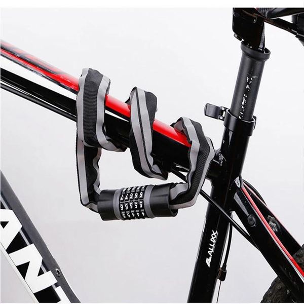 bike locks 5-digit password safty chain lock for reflective anti-theft steel motorcycle cycling electric bicycle accoessories 
bike locks 5-digit password safty chain lock for reflective anti-theft steel motorcycle cycling electric bicycle accoessories