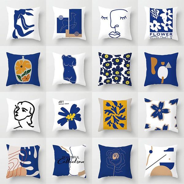cushion/decorative pillow nordic cushion cover blue geometric line flower short plush abstract throw case sofa decorative pillowcases home d
cushion/decorative pillow nordic cushion cover blue geometric line flower short plush abstract throw case sofa decorative pillowcases home d