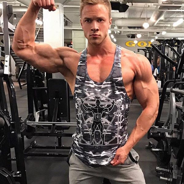 men' tank 2021 men bodybuilding camouflage sleeveless shirt man gyms fitness singlet vest undershirt workout brand clothing, White;black
men' tank 2021 men bodybuilding camouflage sleeveless shirt man gyms fitness singlet vest undershirt workout brand clothing, White;black