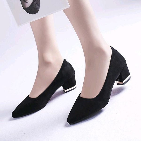 dress shoes plus size women pumps square heels faux suede office work pointed toe basic black boat n7889
dress shoes plus size women pumps square heels faux suede office work pointed toe basic black boat n7889