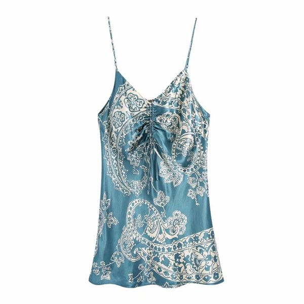 casual dresses summer women vintage paisley print satin suspender mini dress female drawstring clothes lady loose vestido d7833, Black;gray
casual dresses summer women vintage paisley print satin suspender mini dress female drawstring clothes lady loose vestido d7833, Black;gray
