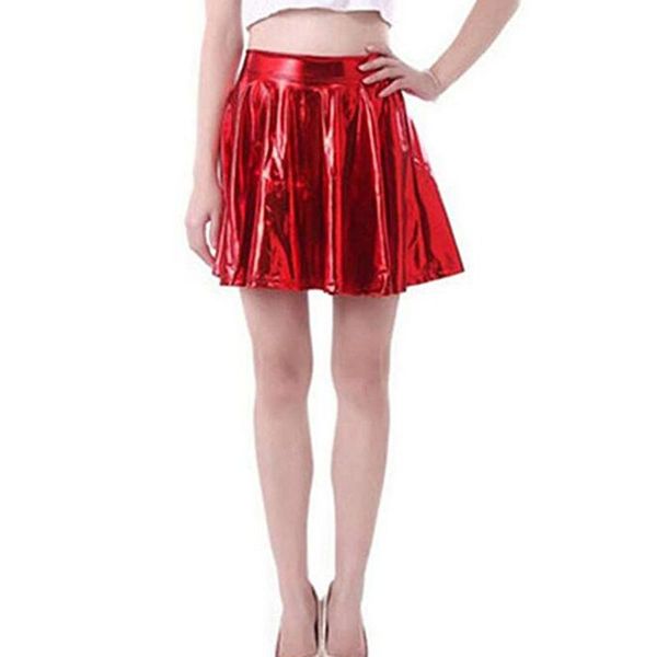 skirts women fashion flared pleated skater skirt disco short shiny metallic hight stree stage, Black
skirts women fashion flared pleated skater skirt disco short shiny metallic hight stree stage, Black