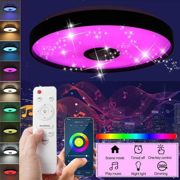 ceiling lights 100w smart led light wifi app intelligent control remote rgb modern lamp dimming music home party
ceiling lights 100w smart led light wifi app intelligent control remote rgb modern lamp dimming music home party