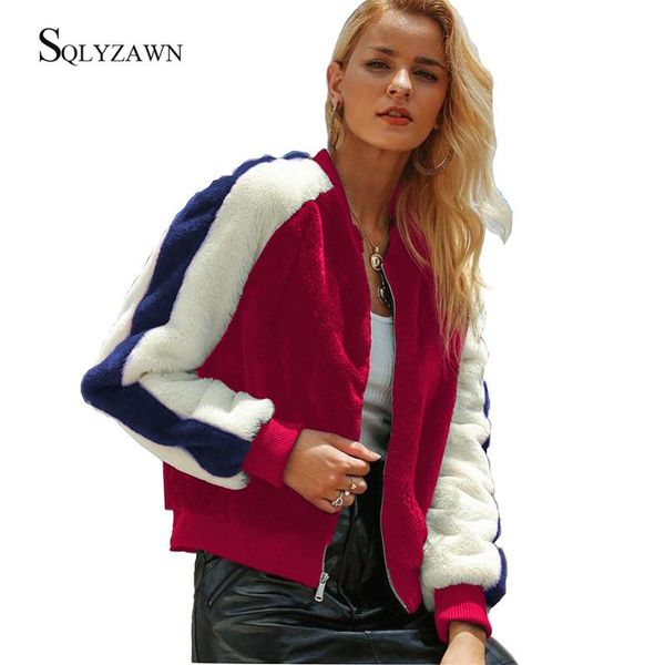 women's jackets women colorblock patchwork fleece bomber jacket streetwear fall winter red blue fuzzy coat korean female fringe loose o, Black;brown
women's jackets women colorblock patchwork fleece bomber jacket streetwear fall winter red blue fuzzy coat korean female fringe loose o, Black;brown