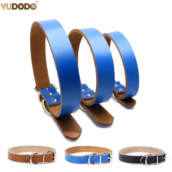 black/blue/brown leather dog collars adjustable solid color thickening pet lead necklace collar for small medium s/m/l & leashes
black/blue/brown leather dog collars adjustable solid color thickening pet lead necklace collar for small medium s/m/l & leashes