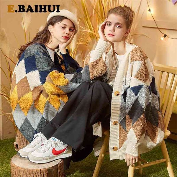 ebaihui women's autumn cardigan spring winter knit loose sweater coat cartoon plaid v neck ladies sweet jacket 210522, White
ebaihui women's autumn cardigan spring winter knit loose sweater coat cartoon plaid v neck ladies sweet jacket 210522, White
