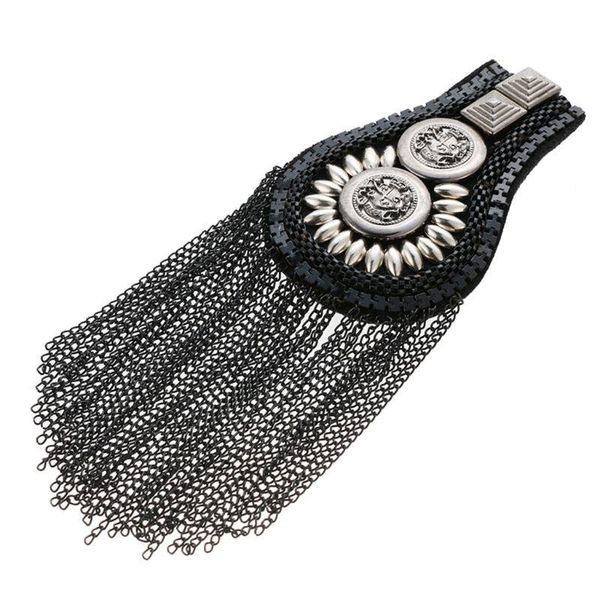 pins, brooches shoulder board metal tassel fashion vintage chain exquisite catwalk jewelry decoration handmade crafts gifts ornaments, Gray
pins, brooches shoulder board metal tassel fashion vintage chain exquisite catwalk jewelry decoration handmade crafts gifts ornaments, Gray